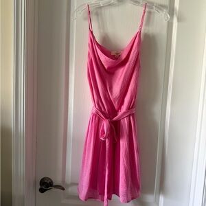 Pink Thin Strap Entro Size Medium Jumper- Shorts but flowy like skirt-worn once